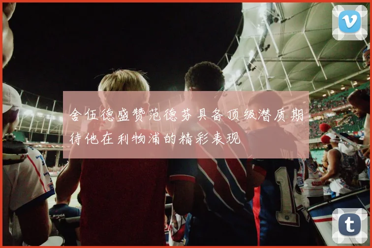 舍伍德盛赞范德芬具备顶级潜质期待他在利物浦的精彩表现